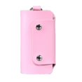 thumbnail image 1 of PU Leather Car Key Chain Ring Soild Color Keys Holder Pouch Case Organizer Bags Car Accessories, 1 of 4
