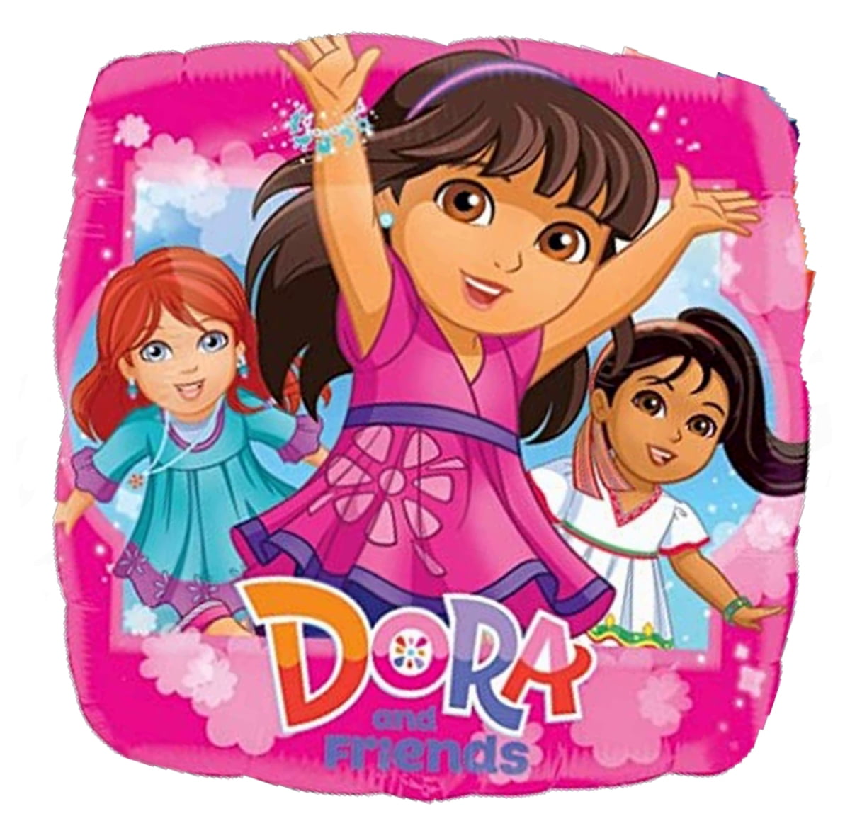 Anagram Dora's Birthday Party Supplies 8pc Foil Balloon Bouquet Decorations
