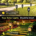 thumbnail image 1 of Luz De Antorcha De Llama Solar Luz de decoración de jardín parpadeante 300MAH Luz de antorcha de luz de camino (luz cálida 1PC), 1 of 5
