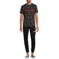 thumbnail image 2 of Tony Hawk Men's Hawk Logo Fleece Jogger Sweatpants with Cargo Pocket, Sizes S-XL, 2 of 5