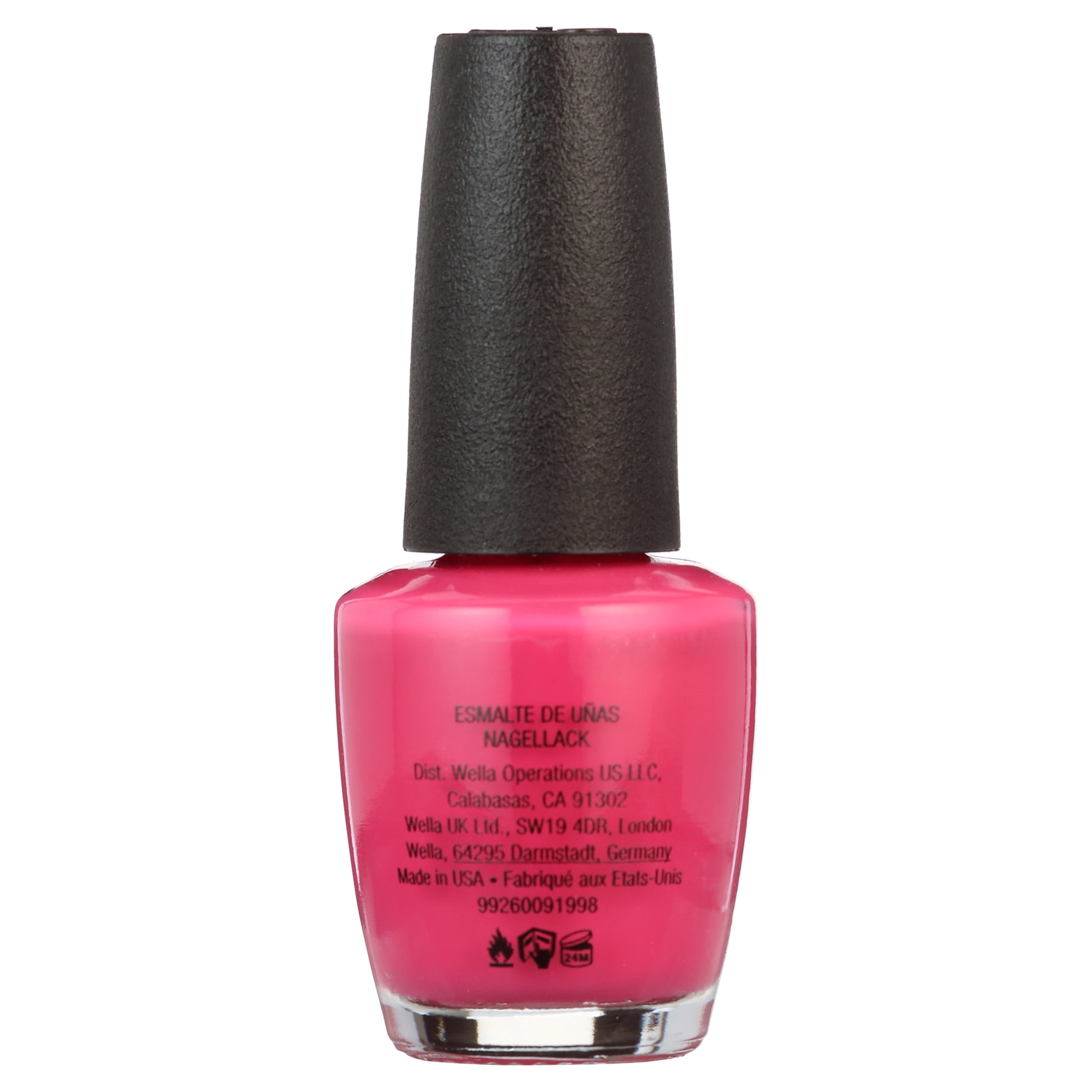 OPI Nail Lacquer, Strawberry Margarita, Pink Nail Polish, 0.5 fl oz