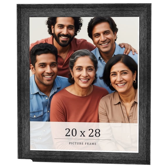 20x28 Frame Black Real Wood Picture Frame Width 1.5 inches | Interior Frame Depth 0.5 inches | Barn