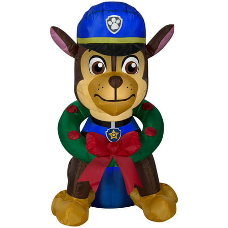 PAW Patrol Chase with Wreath Airblown Christmas Decoration