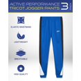 thumbnail image 2 of iXtreme Boys' Jogger Pants - 3 Pack Active Performance Tricot Jogger Sweatpants for Boys (8-18), 2 of 8