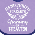 thumbnail image 4 of Inktastic Handpicked for Earth by My Grammy in Heaven with Angel Wings Boys or Girls Baby Bib, 4 of 4