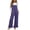 Purple, variant on Hurxie Women Casual Loose Long Bib Pants Wide Leg Jumpsuits Baggy Cotton Rompers Overalls with Pockets Purple,S