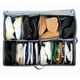 thumbnail image 4 of Organizador de zapatos debajo de la cama con capacidad para 24 pares - Juego de 2 x 12 Solución de almacenamiento debajo de la cama para cualquier tamaño de calzado, 4 of 5