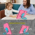 thumbnail image 3 of Dteck Rugged Case for iPad 11-inch (A16) 2025/ iPad 10th Generation 10.9-inch 2022,Heavy Duty 3-Layer Protection Case Shockproof Hand Grip Kickstand Cover for iPad 10th/11th Gen,Rose+Blue, 3 of 4