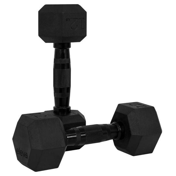 Set De Mancuernas Eleva ELEVA-2MH Hexagonal 12 Lb Con 2 Pz