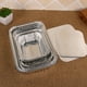 thumbnail image 4 of Worallymy 10 Uds. bandeja de papel de aluminio desechable en forma de rectángulo contenedores de comida para llevar con tapas de aluminio/sin tapa Worallymy JD735907763, 4 of 7