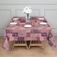 thumbnail image 3 of Pioneer Flower Floral Print Pattern Square Tablecloth, Waterproof Wipeable Spillproof Washable Table Cover for Home Kitchen Party Decor, 42"x42", 3 of 6