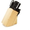 Mainstays Triple Rivet Cutlery Set in Wood Block, 21 Piece