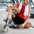 thumbnail image 6 of Athletic Socks Pancreatic Cancer Awareness Flag Sport Running Calf Socks Crew Socks for Men Women, 6 of 7