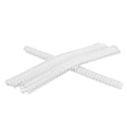 thumbnail image 1 of 100Pcs Double  Wire Binding Spines 40 Sheet Capacity 7.9mm Diameter Nylon Coating 3:1 Pitch Metal Wire Construction Compatible 34 Teeth Pattern for Documents Reports, 1 of 8