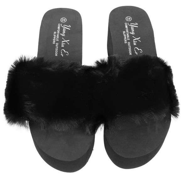 1 par de elegantes zapatillas de cuña informales para mujer, zapatillas de estudiante