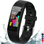 Kids Fitness Tracker for Girls and Boys Age 5-16 (4 Color)- Waterproof Fitness Watch for Kids with Heart Rate Monitor, Sleep Monitor, Calorie Counter and More - Kids Activity Tracker