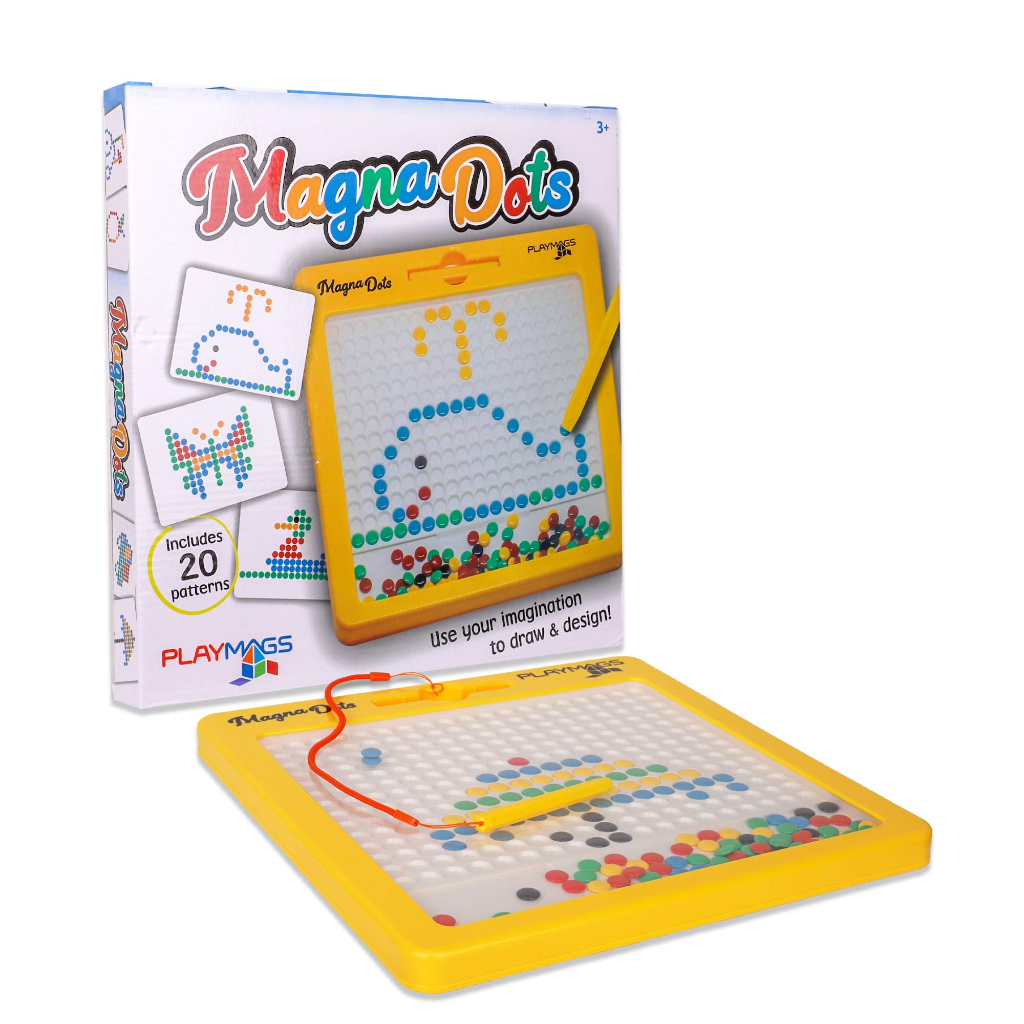Playmags Magna Drawing Board  Fun Design & Draw Travel Tablet w/ 380 Built-In 