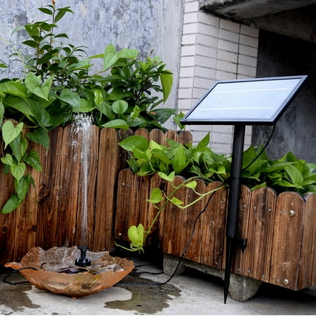 pump submersible anself brushless 10v 5w fountain solar battery built powered storage water