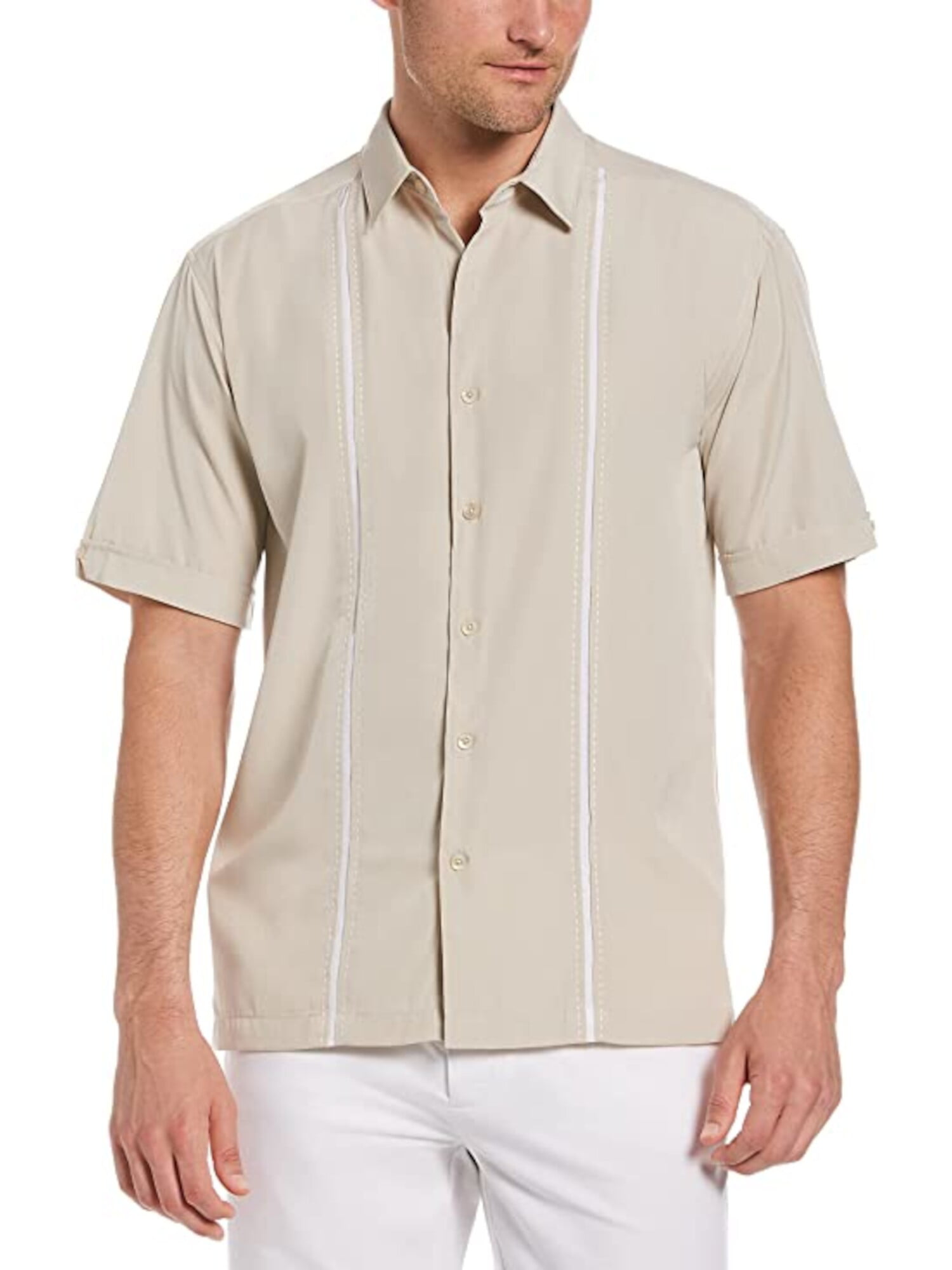 Invalid Feud Admit CUBAVERA Mens Beige Short Sleeve Classic Fit Button Down Casual Shirt XL -  Walmart.com