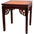 thumbnail image 2 of Oriental Furniture Rosewood Square Ming Table, Two-tone, 2 of 3