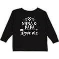 thumbnail image 3 of Inktastic Nana Papa Love Me Grandkids Boys or Girls Long Sleeve Toddler T-Shirt, 3 of 5