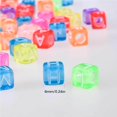 thumbnail image 4 of 1400pcs Letter Beads Colorful Alphabet Beads Acrylic Cube Beads with 1 Roll Durable Crystal String for Jewelry Making Bracelet Necklace, 4 of 7