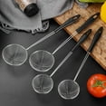 thumbnail image 5 of 2PC Stainless Steel Food Strainer Skimmer Ladle, Long Handle Colander, Multi-Functional Kitchen Strainer Spoon for Cooking and Frying, Pasta, 5 of 8