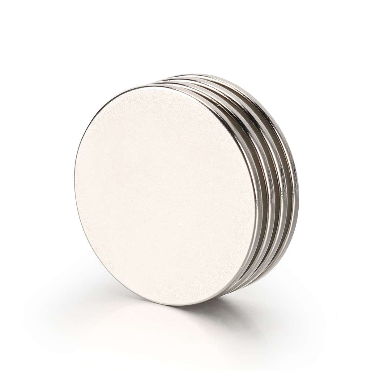 Spencer 24Pcs Neodymium Rare Earth Disc Magnets, 30mm x 2mm (1.2"x0.08") Grade N52 Super Strong Magnets with Double-Sided Adhesive