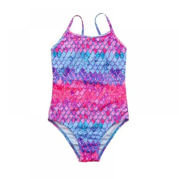 XBASW 3-14 Years Girls One Piece Swimsuits for Baby Kids Girls Halter Bikini Bathing Suit Upf 50 Printed Beach Swimwear