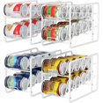 thumbnail image 1 of Hopper Stackable Can Organizer for Pantry  Can Organizer Storage Rack  4 Pack Can Food Organizer  Beverage Storage Holder for Refrigerator  Cabinet Can Dispenser for Pantry, 1 of 9
