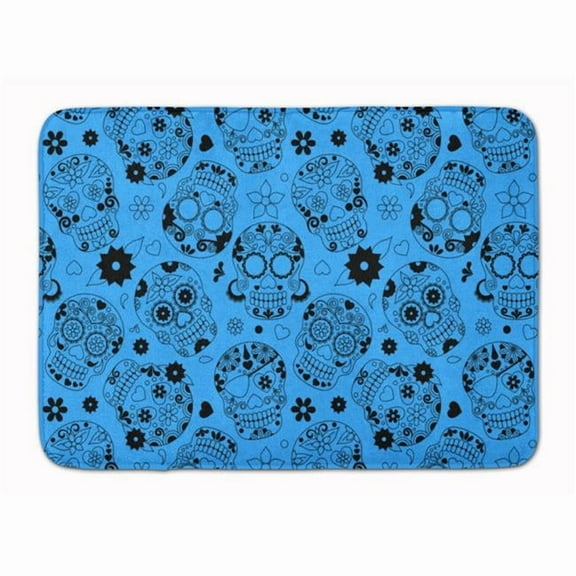 Day of the Dead Red Machine Washable Memory Foam Mat