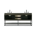 thumbnail image 7 of Elegant Lighting VF29272DMHB Caroline 72" Free Standing Double Basin Vanity Set - Brown, 7 of 7