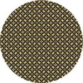 thumbnail image 1 of Ahgly Company Machine Washable Indoor Round Transitional Metallic Gold Area Rugs, 3' Round, 1 of 7