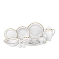 thumbnail image 2 of Euro Porcelain 57-pc Banquet Dinnerware Set, Luxury Tableware Dining Service for 8, 2 of 5