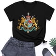 thumbnail image 4 of Neewe Women's Crewneck Loose Fitted Short Sleeve T-Shirt Summer Basic Tee Tops, 4 of 5