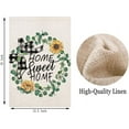 thumbnail image 5 of Home Sweet Home Garden Flag 12.5x18 Green Leaves Eucalyptus Leaf Floral Sunflower Vertical Double Sided Yard Flags Spring Summer Black White Buffalo Plaid Decorative for Farmhouse, 5 of 6