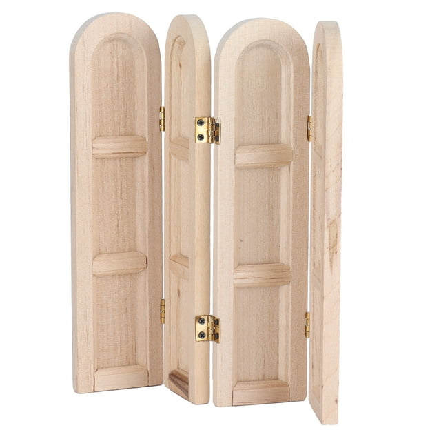 Meubles Mini Écran en Bois 1:12 Rétro Miniature Scène Modèle de Meubles Accessoire de Maison de Poupée