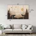 thumbnail image 2 of Hunting 8 Pack Art Acoustic Panels Sound Absorbing Farmhouse Forest Cabin Country Bear Deer Mountain Decorative Soundproof Wall Panels Self Adhesive for Game Room Man Cave Bedroom 48"x32", 2 of 7