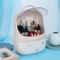 thumbnail image 3 of Desktop Makeup Organizer,Dustproof Desktop Cosmetic Makeup Makeup Storage Case Makeup Storage Box Meticulously Designed, 3 of 8