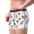 thumbnail image 4 of Balery Rocket Planets Men's Boxer Briefs, Soft and Breathable Cotton Underwear with nylon Waistband-X-Large, 4 of 9