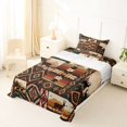 thumbnail image 5 of jejeloiu Western Deer Twin Sheets,Aztec Pattern Bedding For Boys,Earthy Multi,3 Pieces,1 Fitted Sheet and 1 Pillowcase, 5 of 6