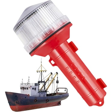 Boat Safety Flares, Solar Powered LED Flare for Boats, Marine Flares Electronic Day/Night Flare Waterproof Fishing Boating Light for Marine Safety