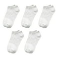 thumbnail image 2 of 5 Pairs Simple Unisex Ankle Socks Women Men Low Cut Short Socks Anti-slid Athletic Running Casual Invisible Liner Socks, 2 of 7