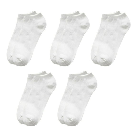 NUZYZ 5 Pairs Simple Unisex Ankle Socks Women Men Low Cut Short Socks Anti-slid Athletic Running Casual Invisible Liner Socks