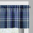 thumbnail image 5 of Ambesonne Plaid Valance & Curtain, Classic Crossing Lines, 55"x45", Dark Lavender Indigo, 5 of 7