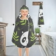 thumbnail image 4 of Cute Cartoon Pandas Kids Hooded Beach Towel Baby Bath Poncho Towels with Hood Absorbent 50"x23.5" for Pool Swimming, 4 of 7