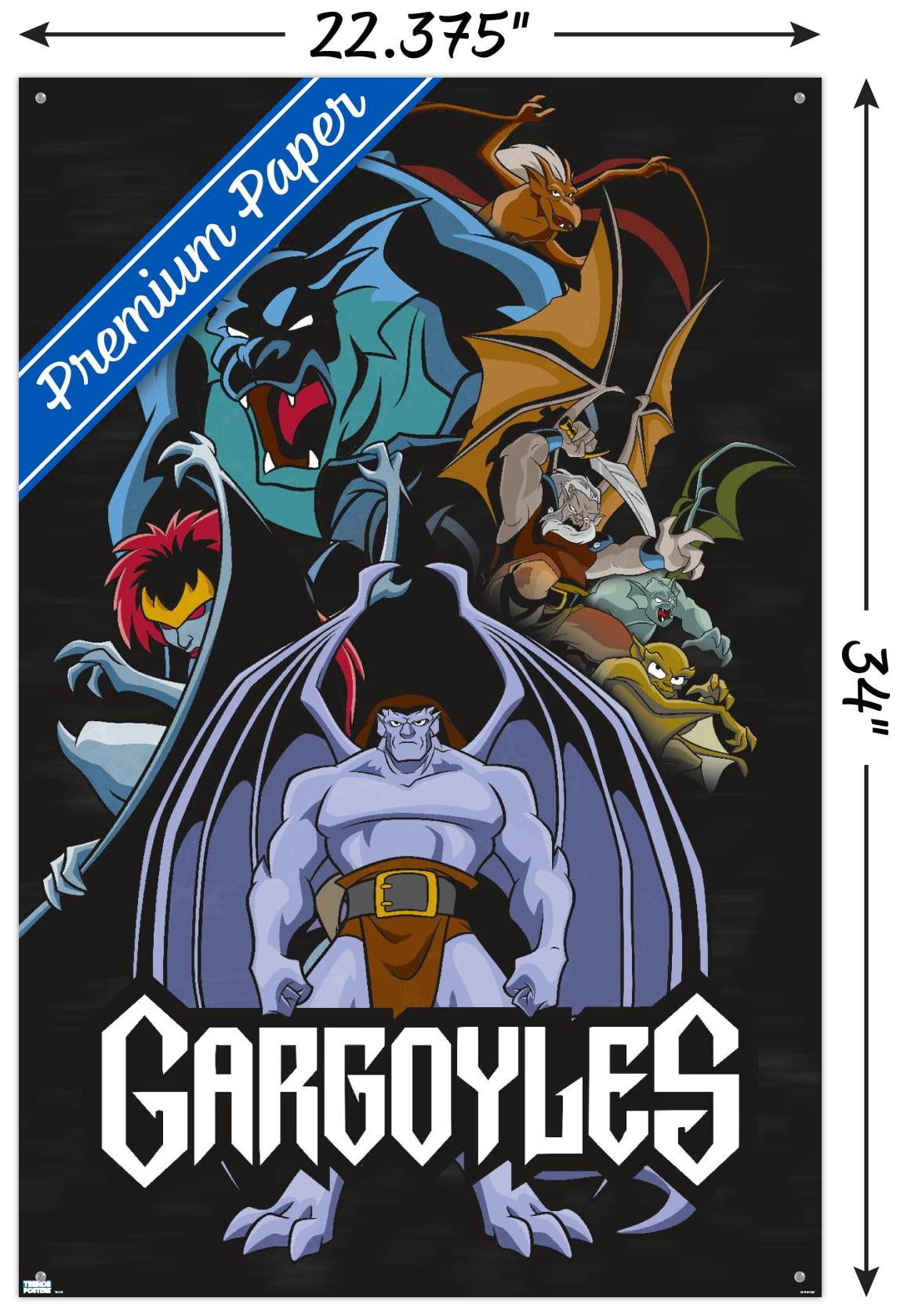 Disney Gargoyles - Group Wall Poster with Push Pins, 22.375" x 34"