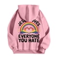 thumbnail image 5 of MHFRRA Sudaderas y Sudaderas para Hombre para Uso Casual, Suéter Acogedor con Diseño Estampado, Ajuste Holgado para Otoño E Invierno Rosa, 5 of 5