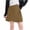 Khaki, variant on Kids Girls 3T-13T Summer Thin Solid Elastic Waist Skort Comfortable Outdoor Casual Short Pants