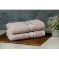 thumbnail image 3 of Ample Decor Hand Towels for Bathroom Set of 2 Popcorn Pattern 100% Cotton - Premium Luxury Soft Absorbent, OEKO TEX Certified, for Bathroom, Hotel, Spa, Gym, Kitchen - Soft Pink, 3 of 7